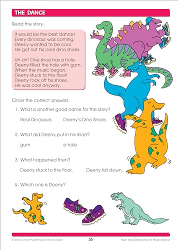 Reading Comprehension Workbook for Grades 1–2, Ages 6–8