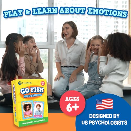 ThinkPsych Go Fish - Faces & Feelings Card Game
