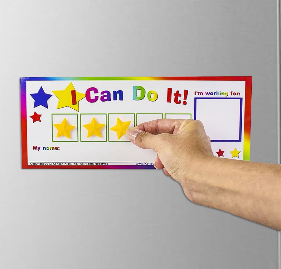 Kids Magnetic Token Reward Board with Custom Goal Box