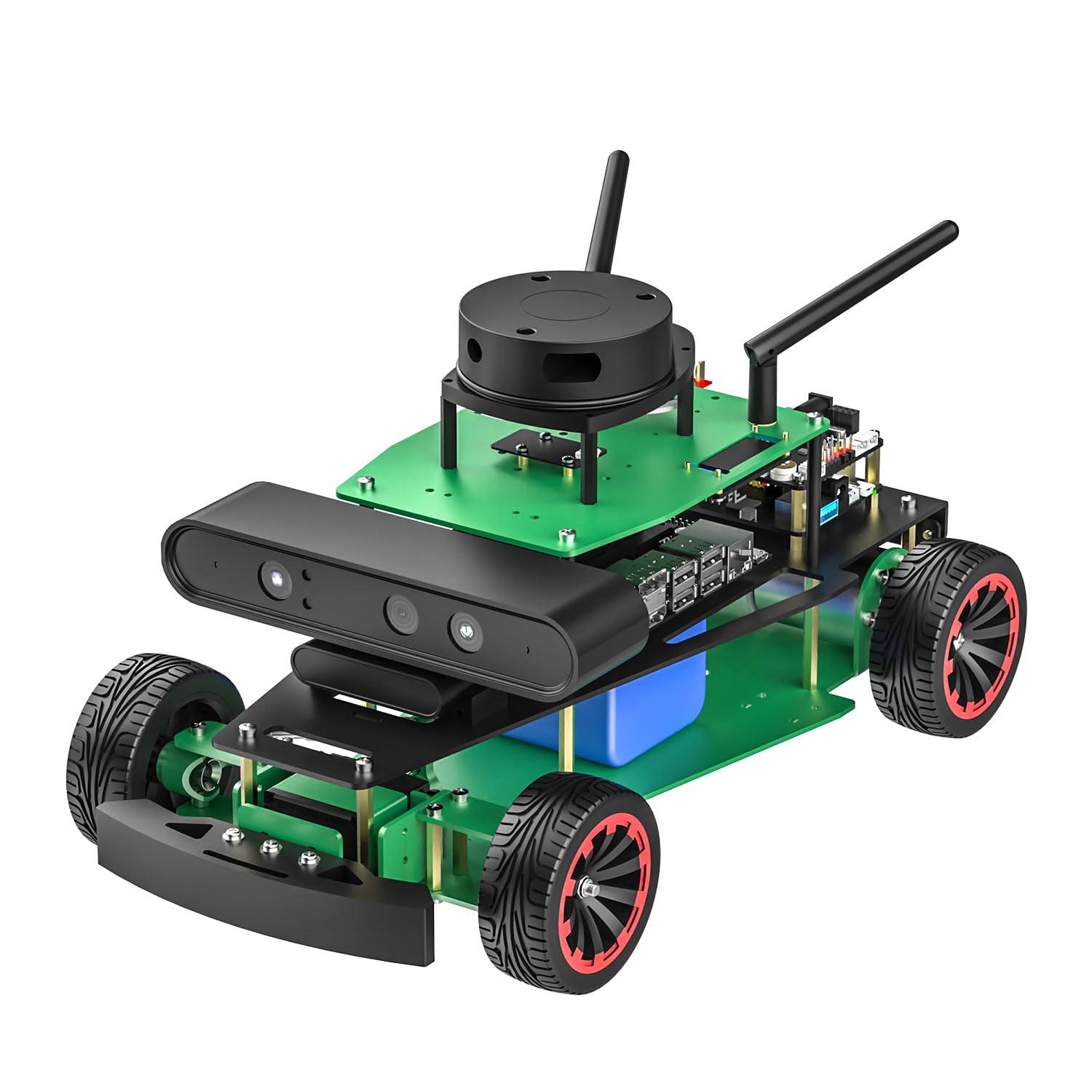 ROS2 AI Ackerman Steering Robot Kit for Raspberry Pi & Jetson