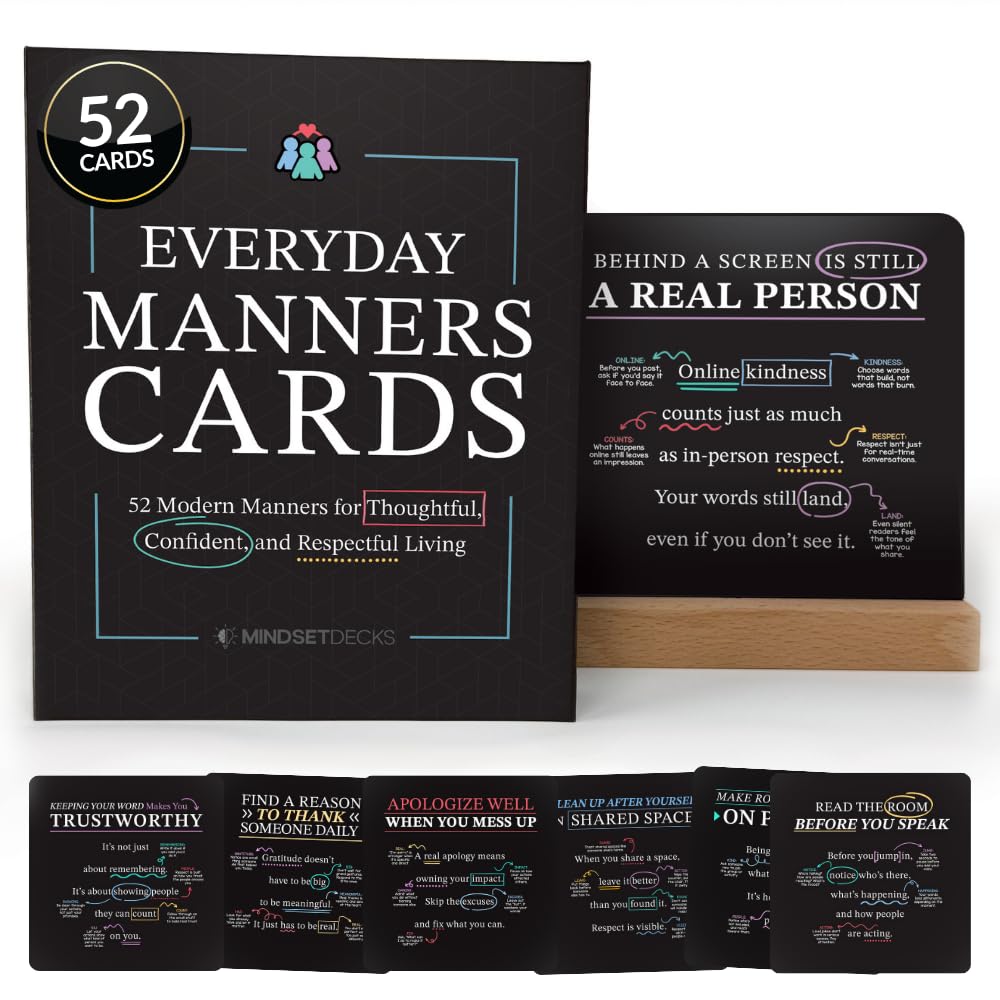 Everyday Manners Cards for Social Skills & Kindness