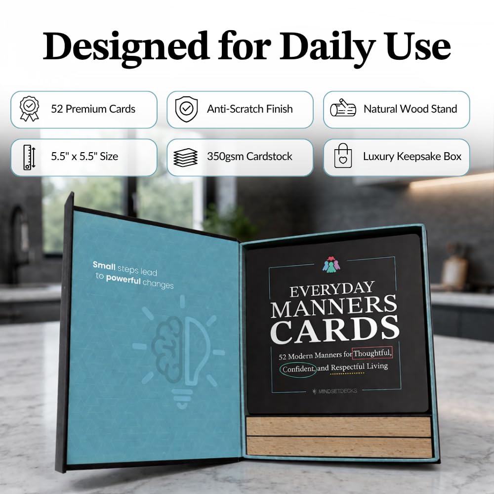 Everyday Manners Cards for Social Skills & Kindness