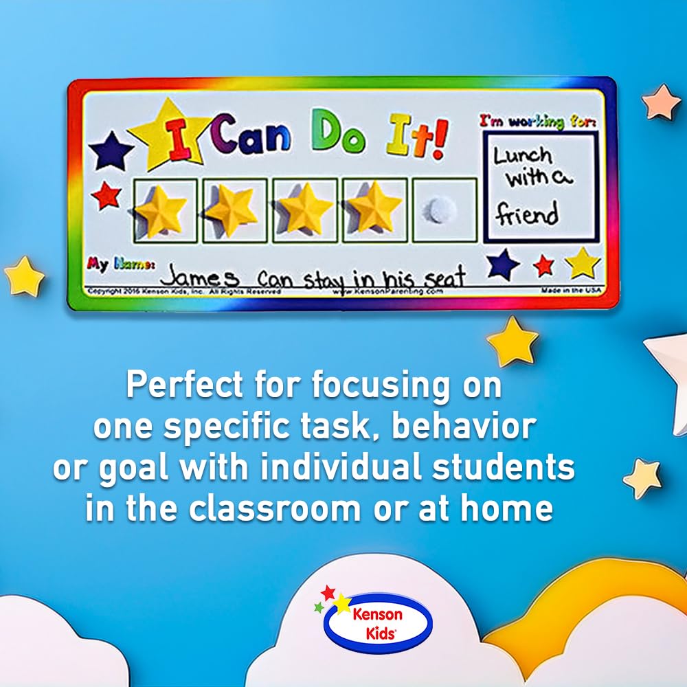 Kids Magnetic Token Reward Board with Custom Goal Box