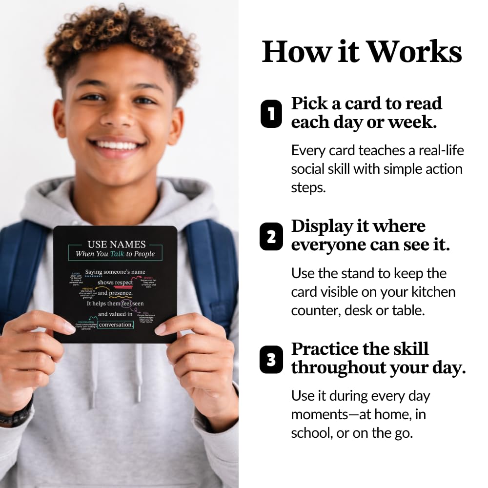 Everyday Manners Cards for Social Skills & Kindness
