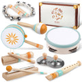 Toddlers Musical Instruments-Baby Montessori Wooden Toys for 18 Month+