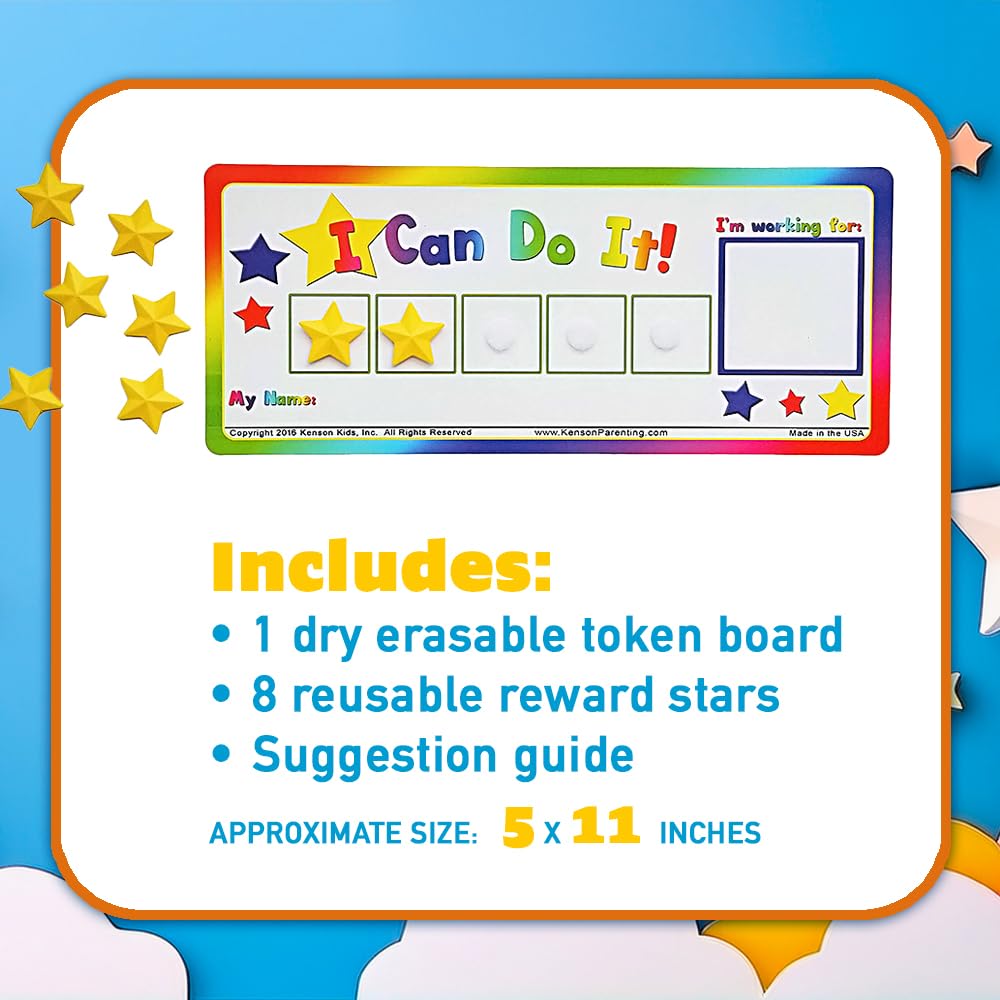 Kids Magnetic Token Reward Board with Custom Goal Box