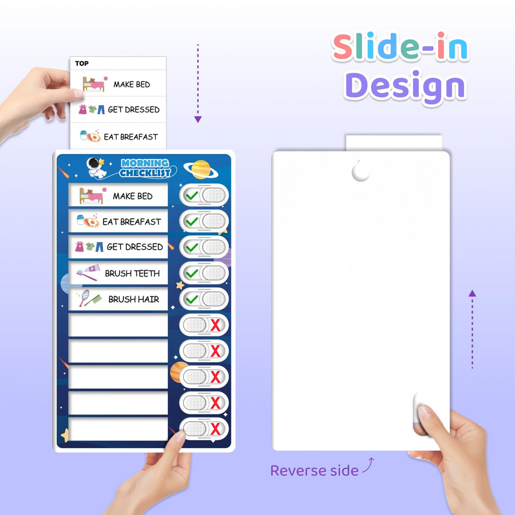 3-in-1 Magnetic Routine & Chore Chart for Kids