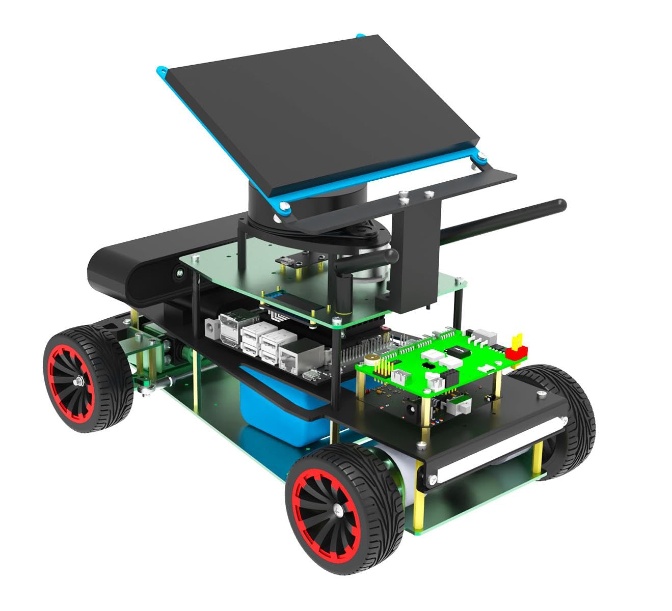 ROS2 AI Ackerman Steering Robot Kit for Raspberry Pi & Jetson