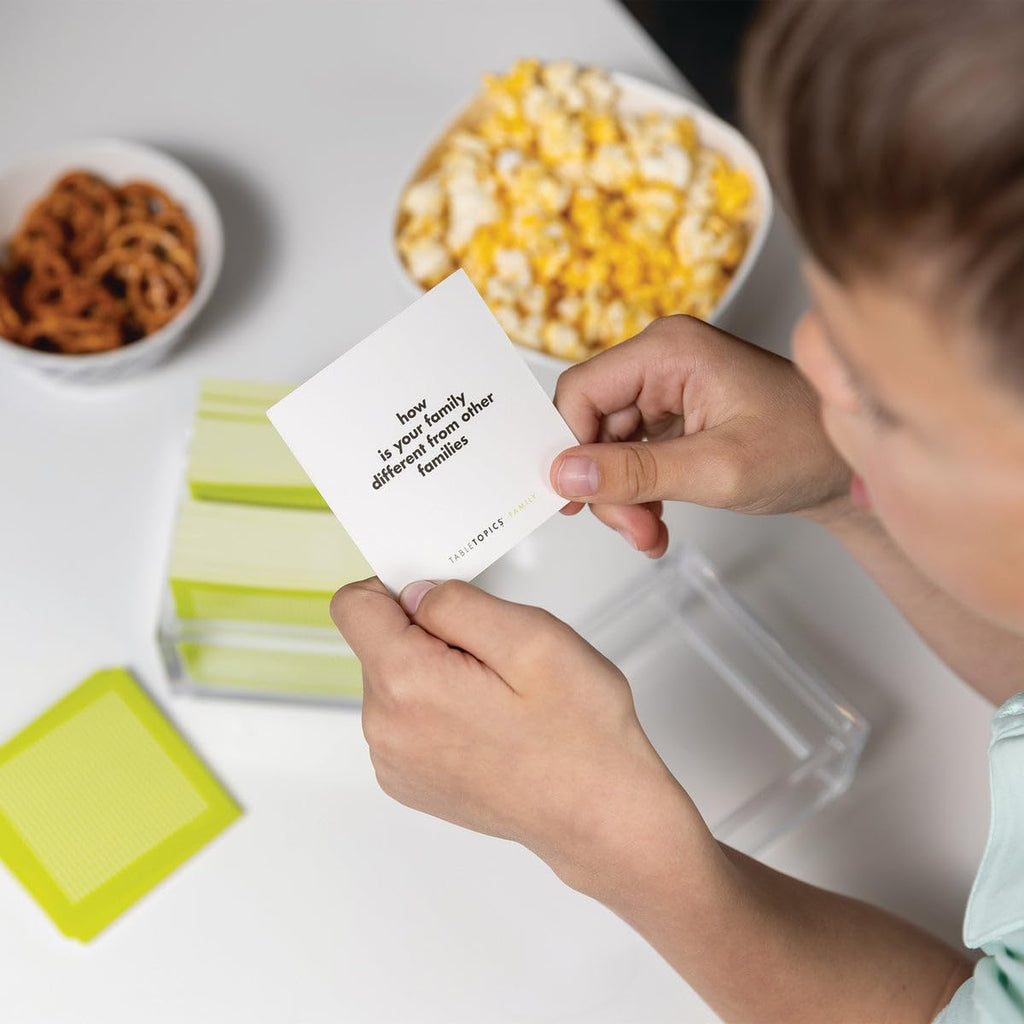 Family Conversation Cards with 135 Questions for Kids & Parents