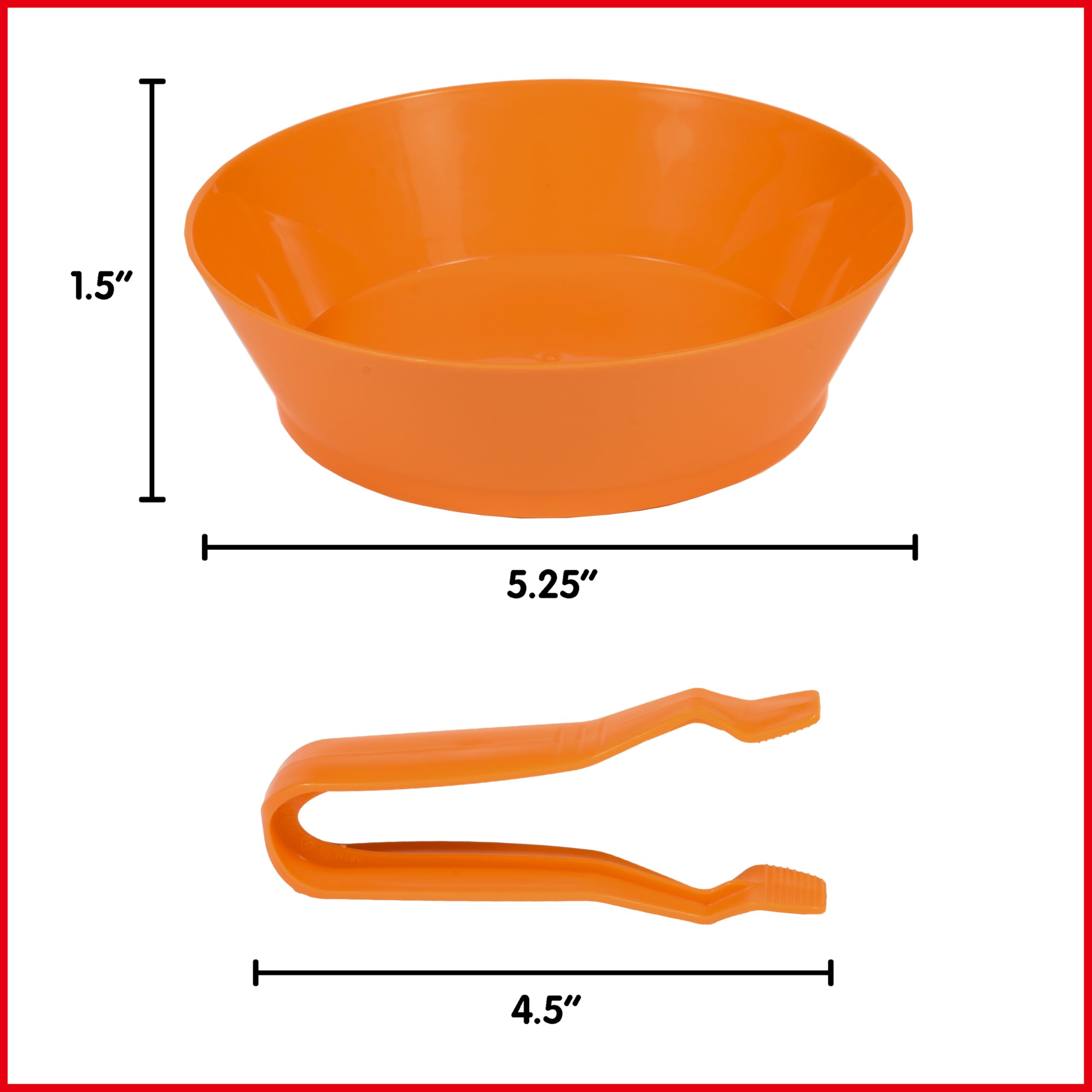 Sorting Bowls & Tweezers Set, 12 Pieces in 6 Colors