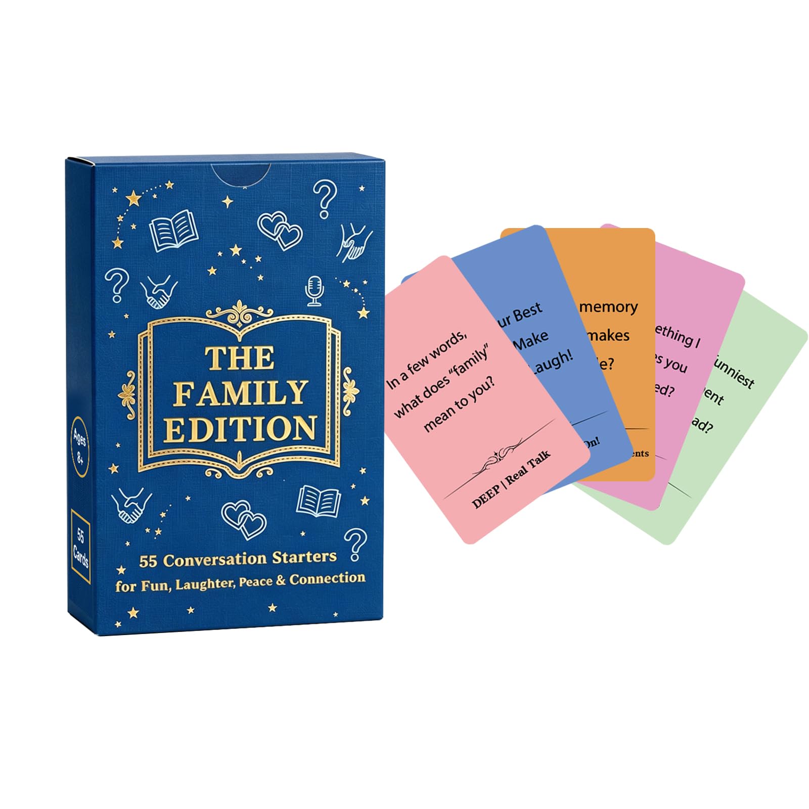 Couples Conversation Starter Cards for Date Night, 54 Pack