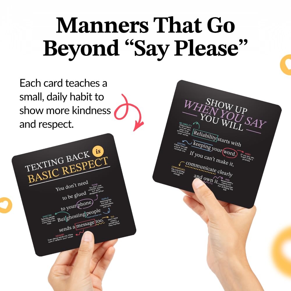 Everyday Manners Cards for Social Skills & Kindness