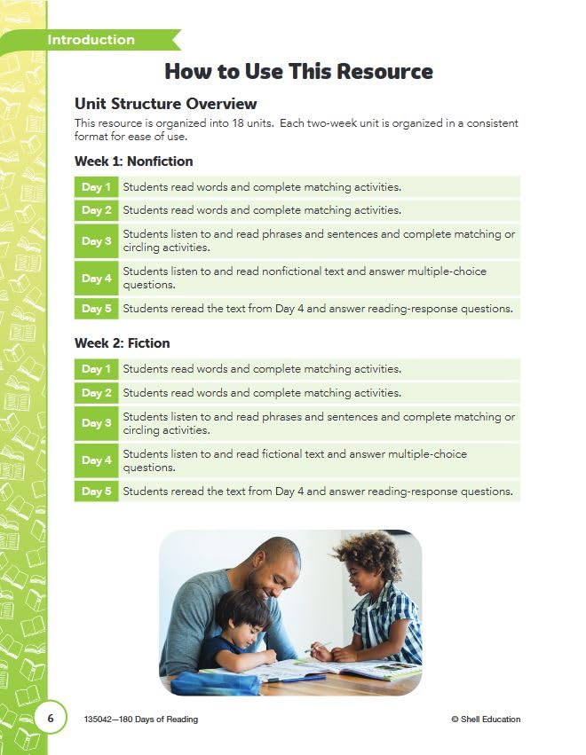 Kindergarten 180-Day Practice Workbook Set, 8 Books