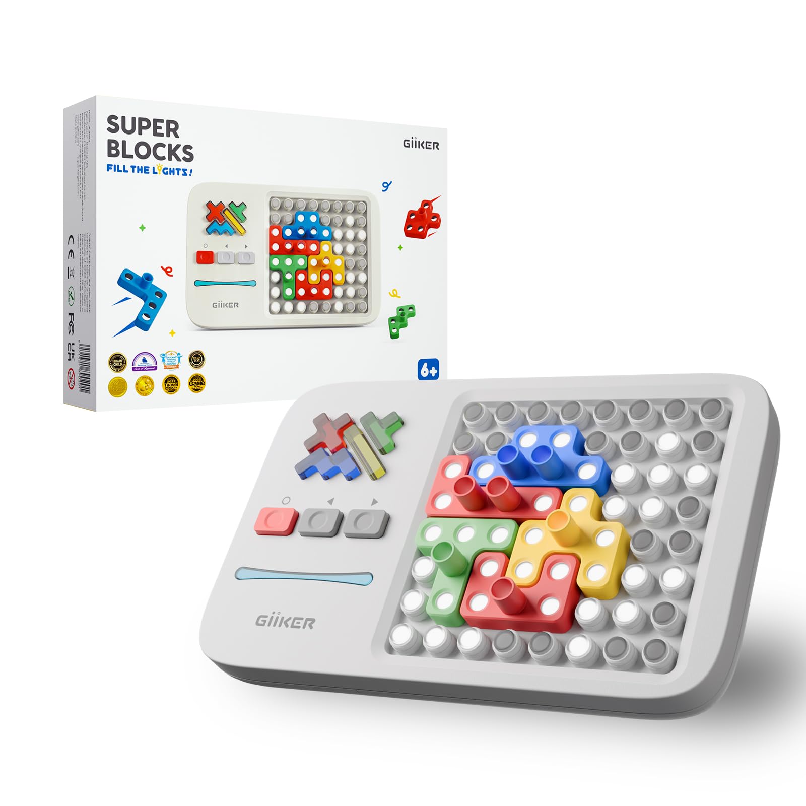 GiiKER Super Blocks Pattern Matching Puzzle, 1000+ Challenges for Kids
