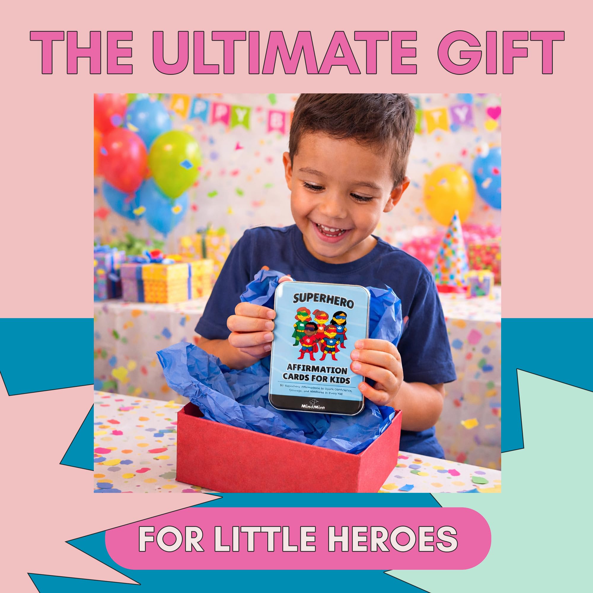 Kids Superhero Affirmation Cards for Confidence & Courage
