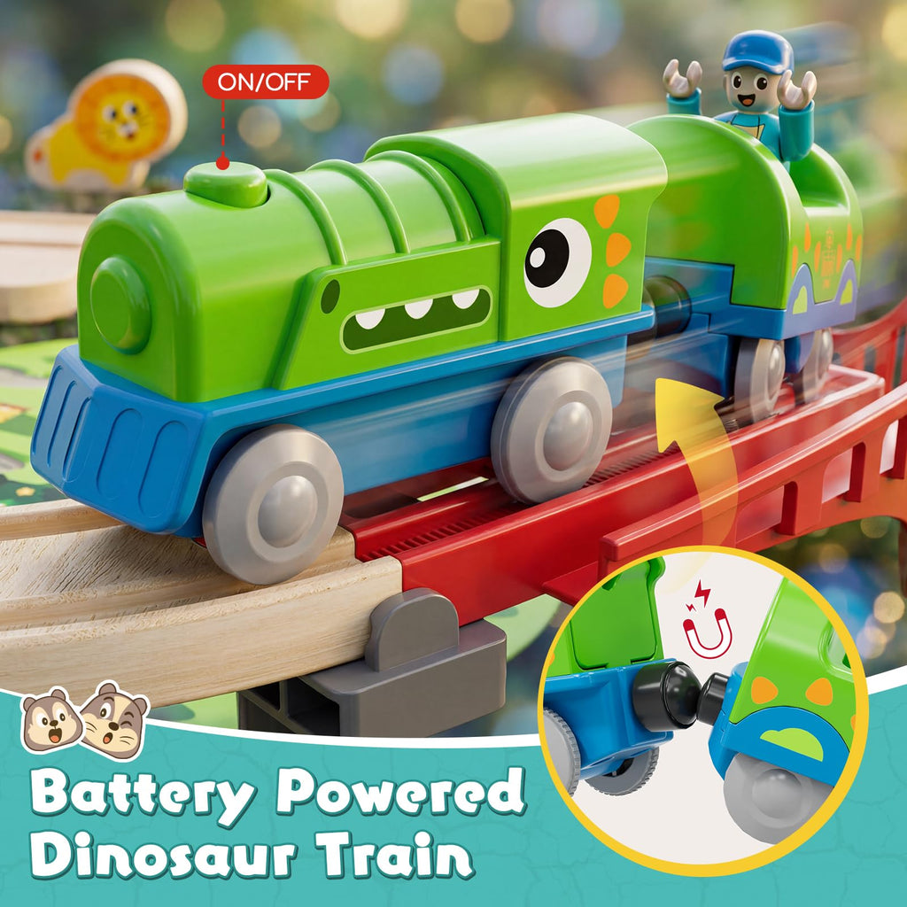Lehoo Castle Train Set for Toddlers