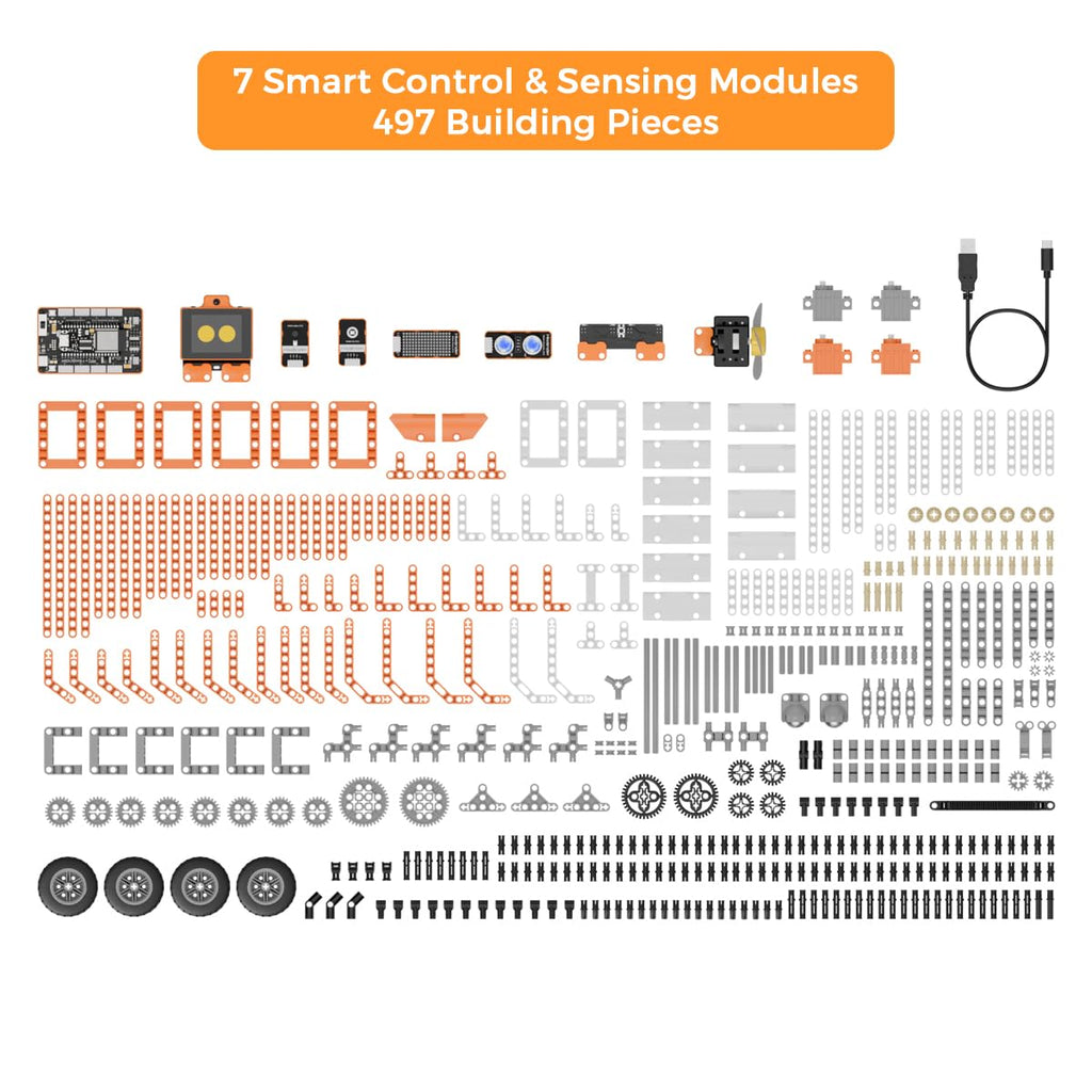 AI Robot Building Kit with Vision & Voice Control
