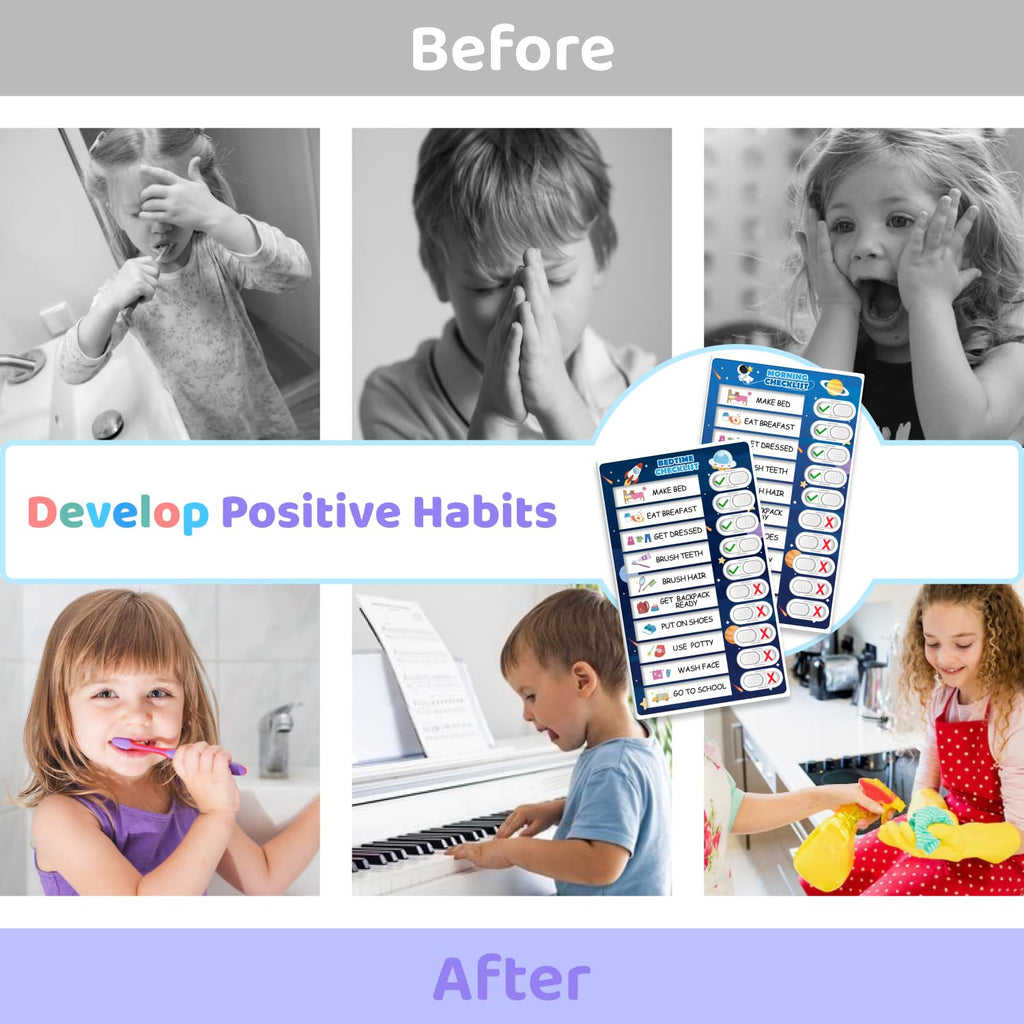 3-in-1 Magnetic Routine & Chore Chart for Kids