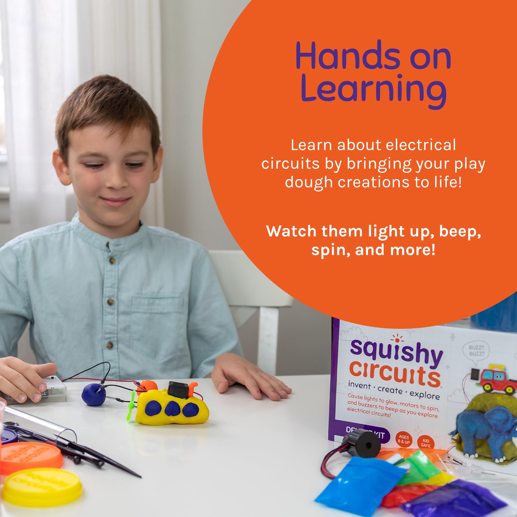 Kids Beginner Electric Circuit Kit with Conductive Dough