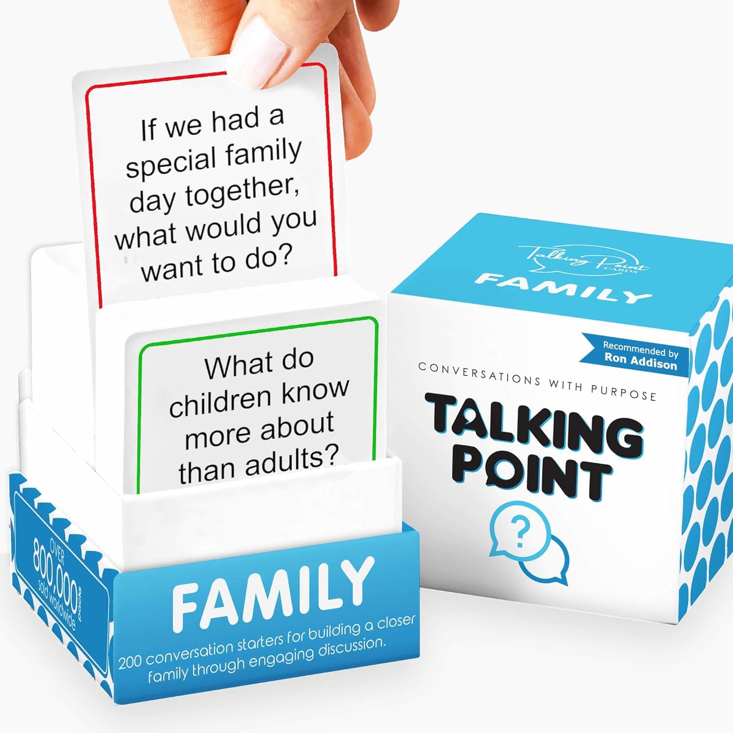 200 Family Conversation Cards for Kids, Teens & Adults