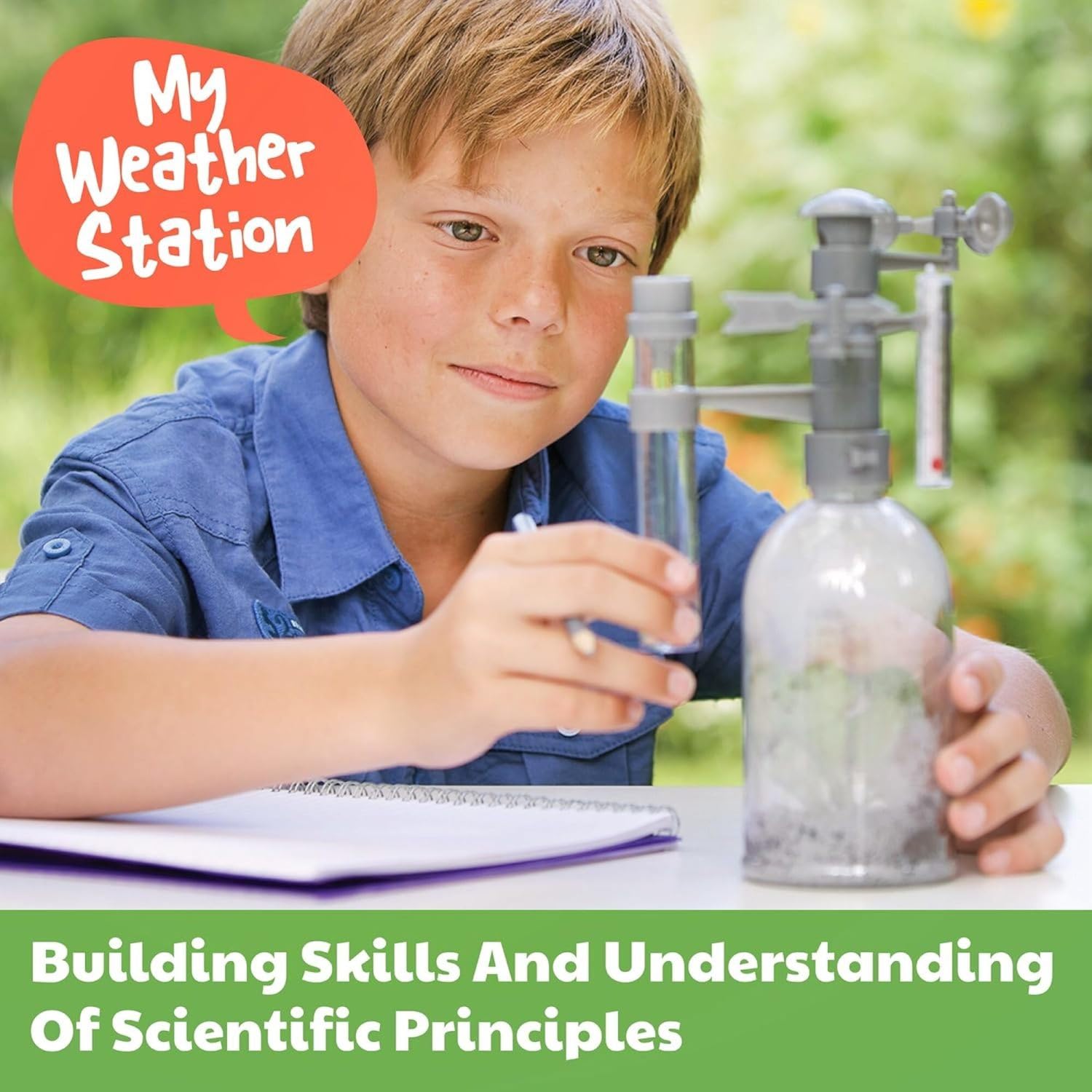 4M Green Science Weather Station - DIY Mini Observatory & STEAM Science Kit
