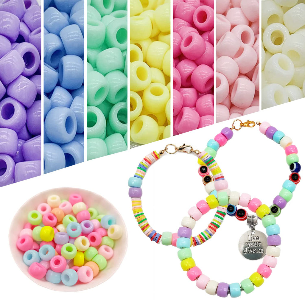 leitait Girl Toys Bracelet Making Kit-Beads for Charm Jewelry Making Kit Supplies DIY Arts Halloween and Christmas Party Favors Crafts for Kids Girl Toys Age 6-7,8-12 Teens Girl Gifts