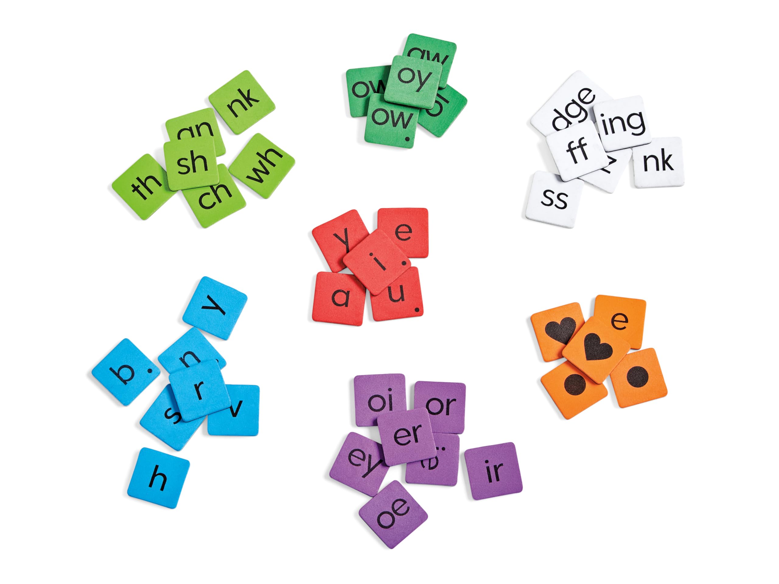 hand2mind Phonics Word-Building Magnetic Letter Tiles, Set of 6, Ages 3+