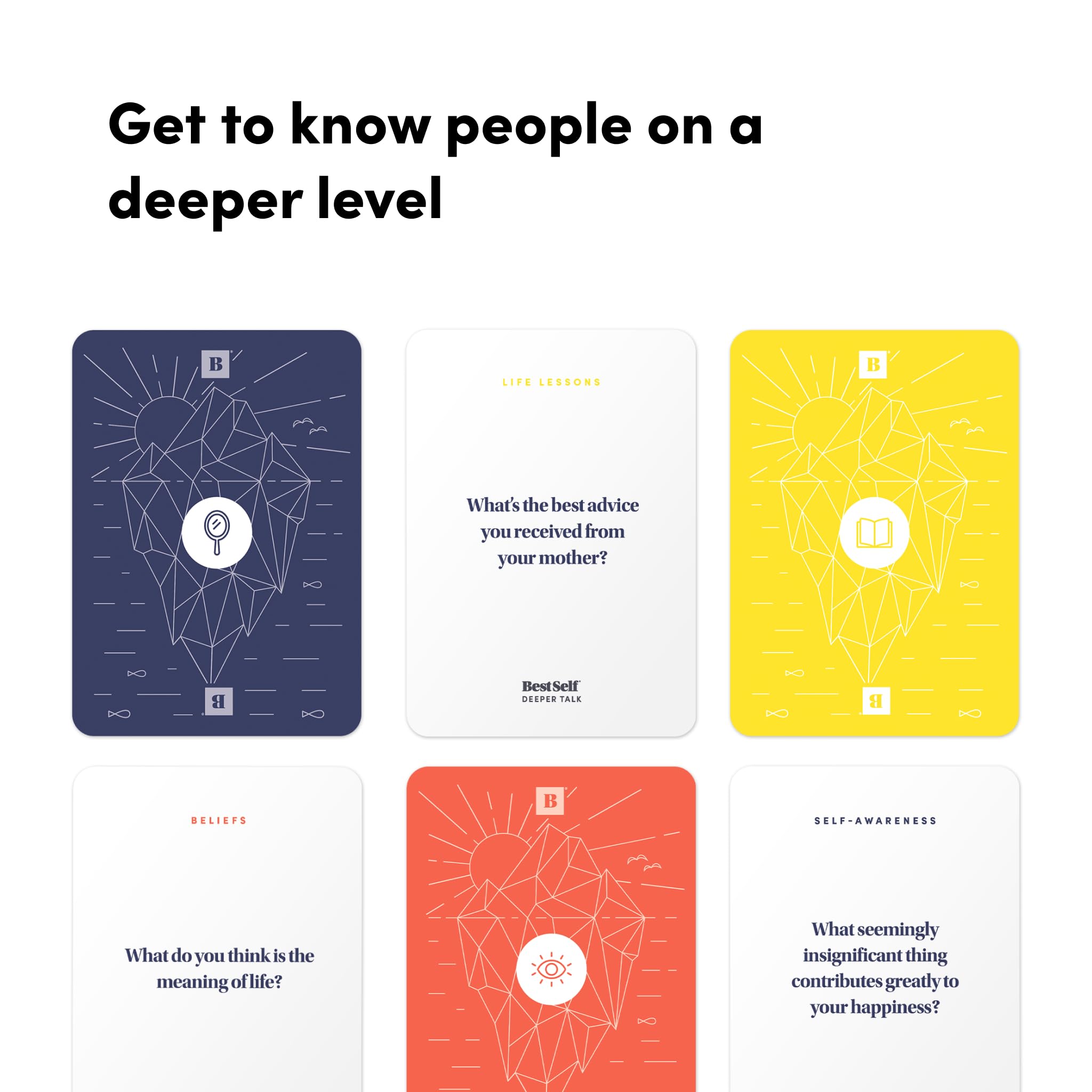 Conversation Starter & Deeper Talk Cards for Meaningful Talks