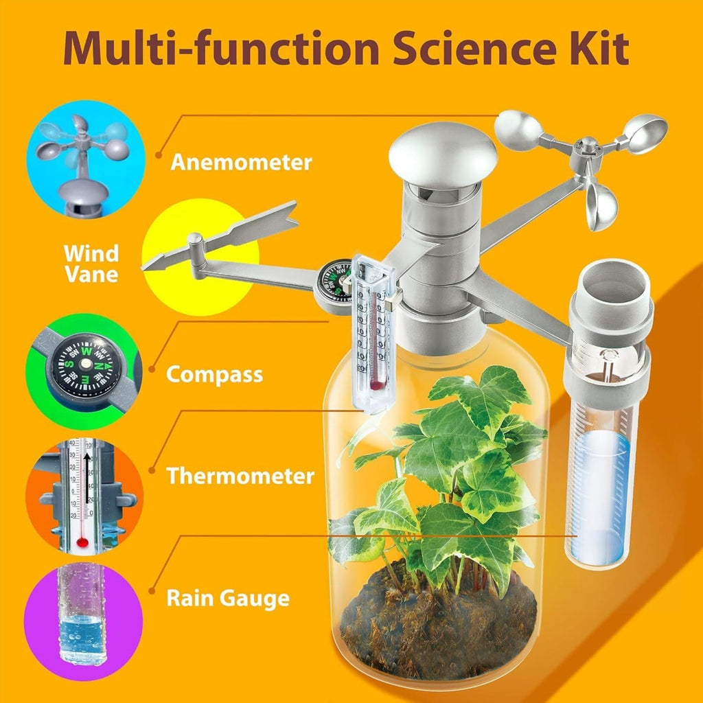 4M Green Science Weather Station - DIY Mini Observatory & STEAM Science Kit