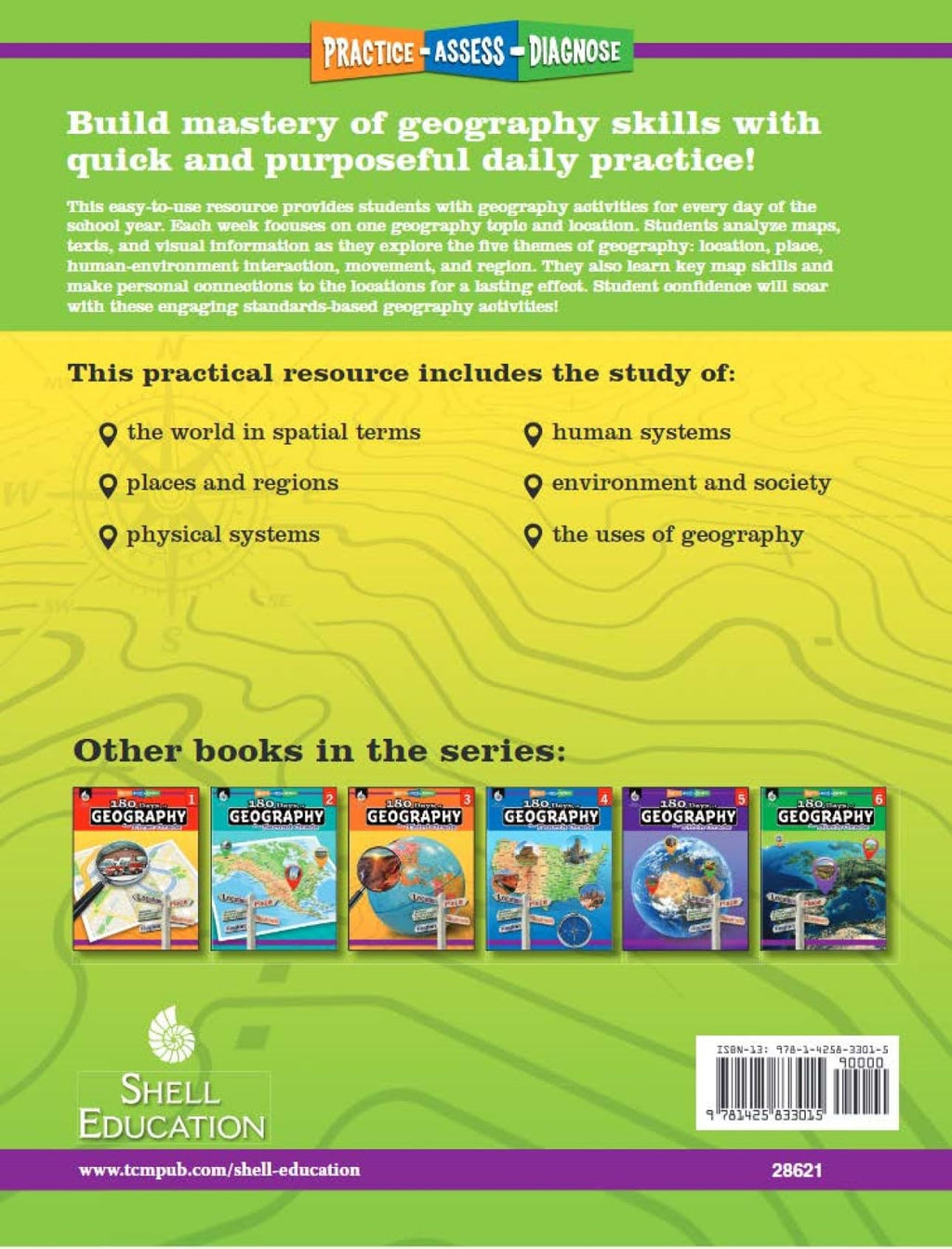 Kindergarten 180-Day Practice Workbook Set, 8 Books