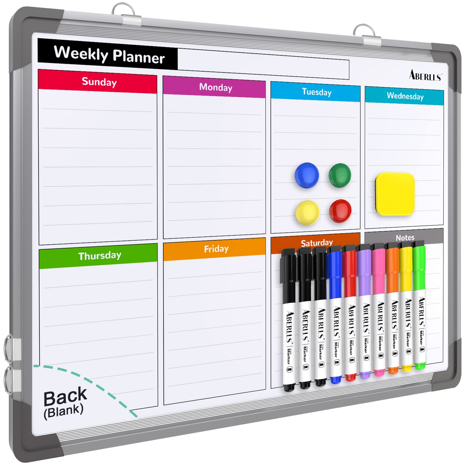 Magnetic Monthly Dry Erase Calendar Whiteboard for Home