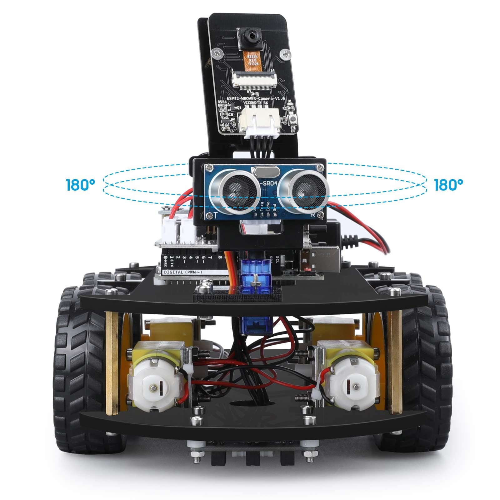 ELEGOO UNO R3 Smart Robot Car Kit V4 with Camera, Compatible with Arduino
