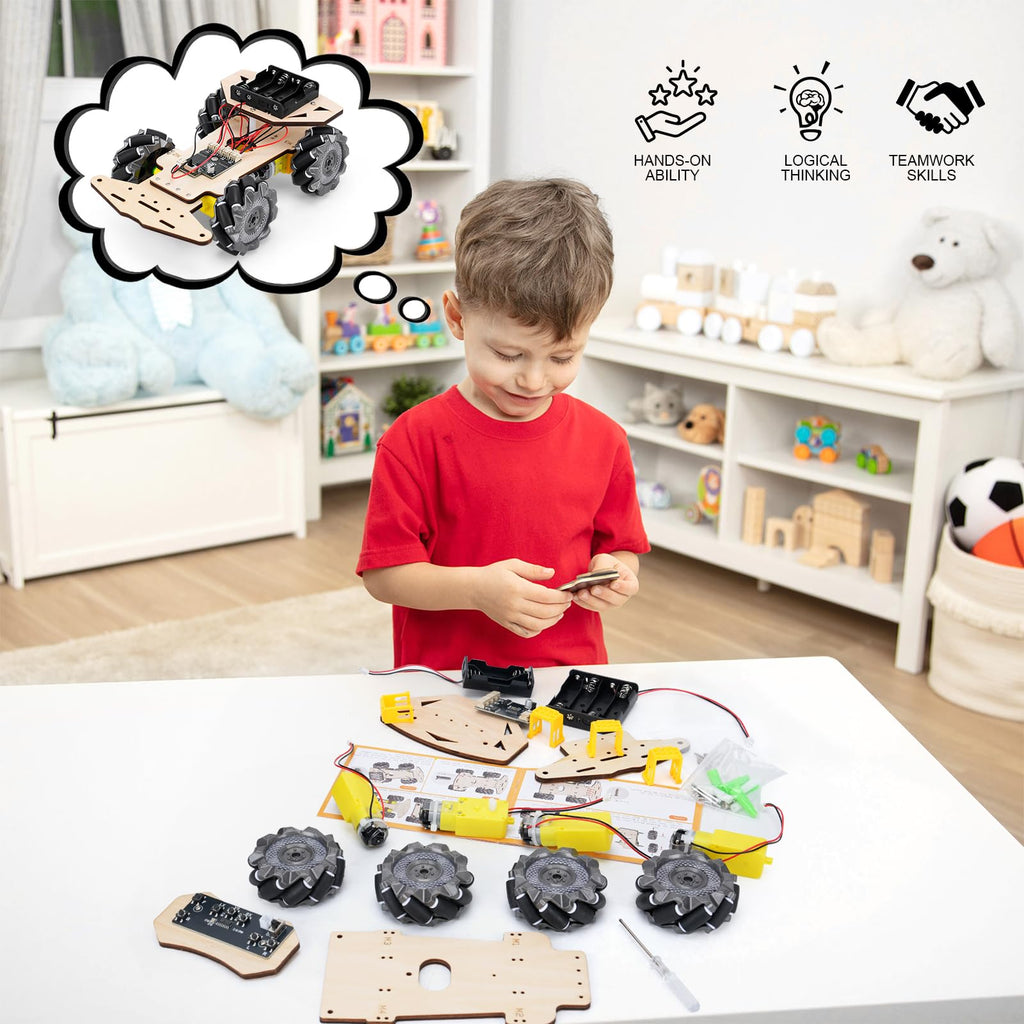 RC Robot Car Kit for Kids Ages 8-12 12-16, STEM Science Kits, STEM Projects, Gifts for 8 9 10 11 12 13 14 15 16 Year Old Boys Girls Teens, Cool Engineering Building Toys