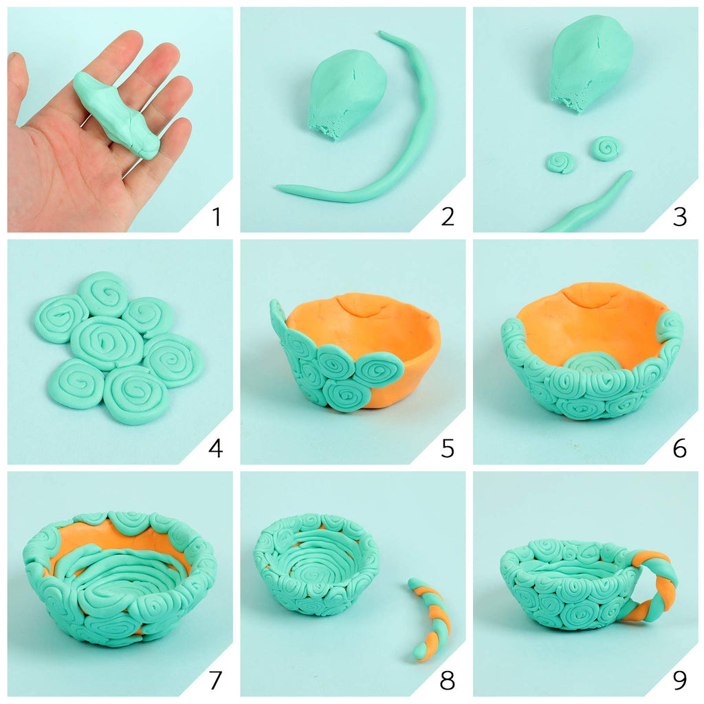 Aestd-ST Polymer Clay Starter Kit, Modeling Clay for Kids, Oven Baked Clay with Sculpting Tools, Holiday Gifts for Kids and Artists.