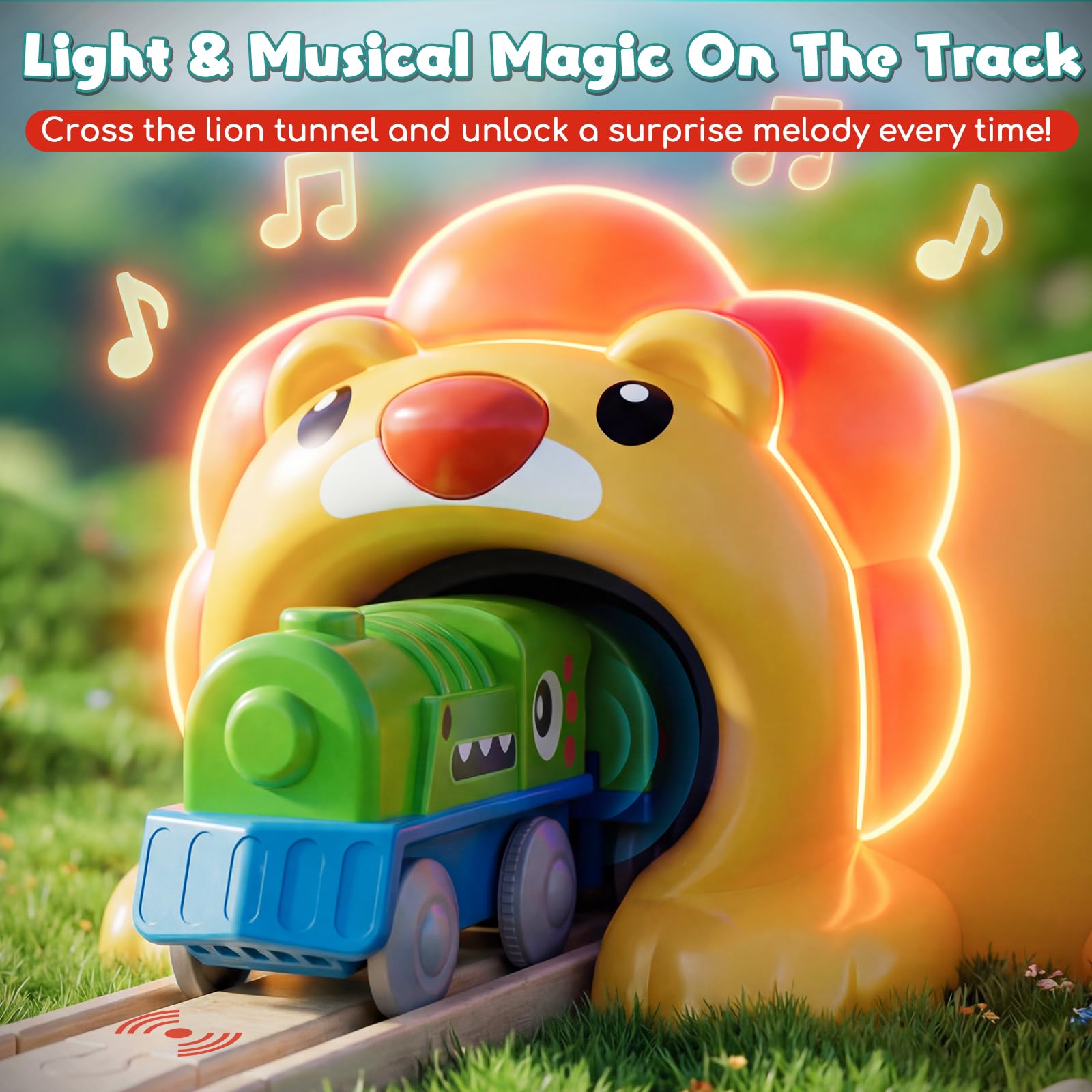 Lehoo Castle Train Set for Toddlers