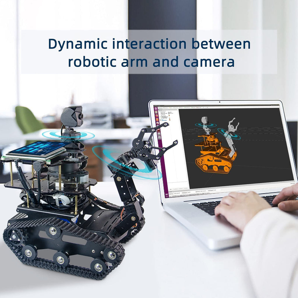 Jetson Nano AI Smart Tank Robot Kit with RPLIDAR & Arm