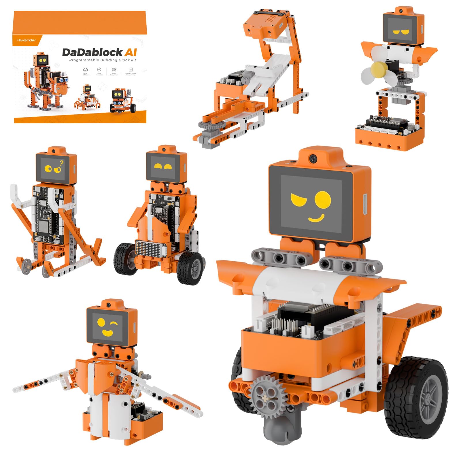 AI Robot Building Kit with Vision & Voice Control