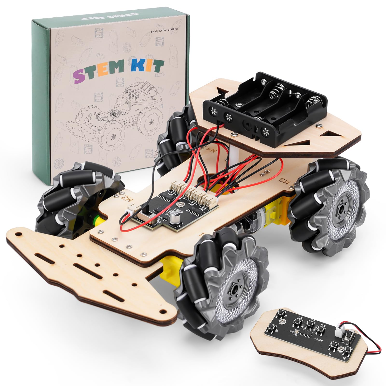 RC Robot Car Kit for Kids Ages 8-12 12-16, STEM Science Kits, STEM Projects, Gifts for 8 9 10 11 12 13 14 15 16 Year Old Boys Girls Teens, Cool Engineering Building Toys
