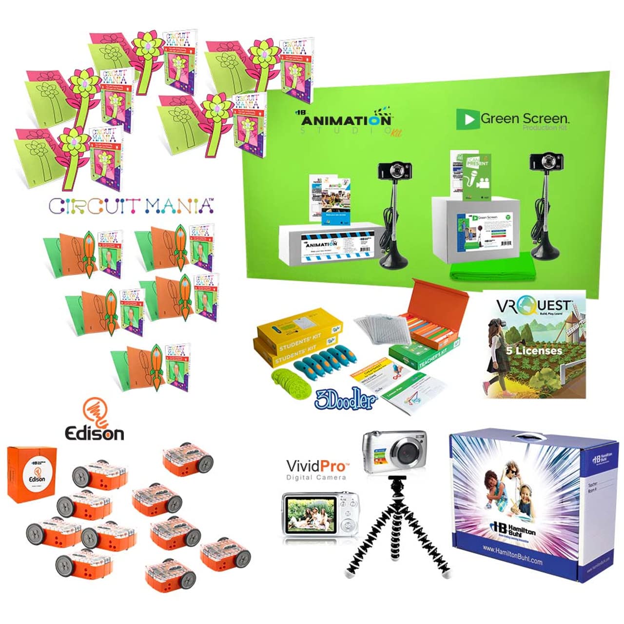 Beginner STEM Robotics, VR & Circuitry Learning Kit