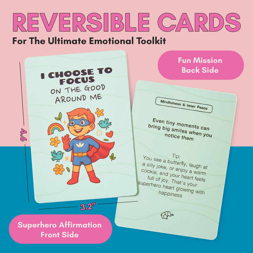 Kids Superhero Affirmation Cards for Confidence & Courage