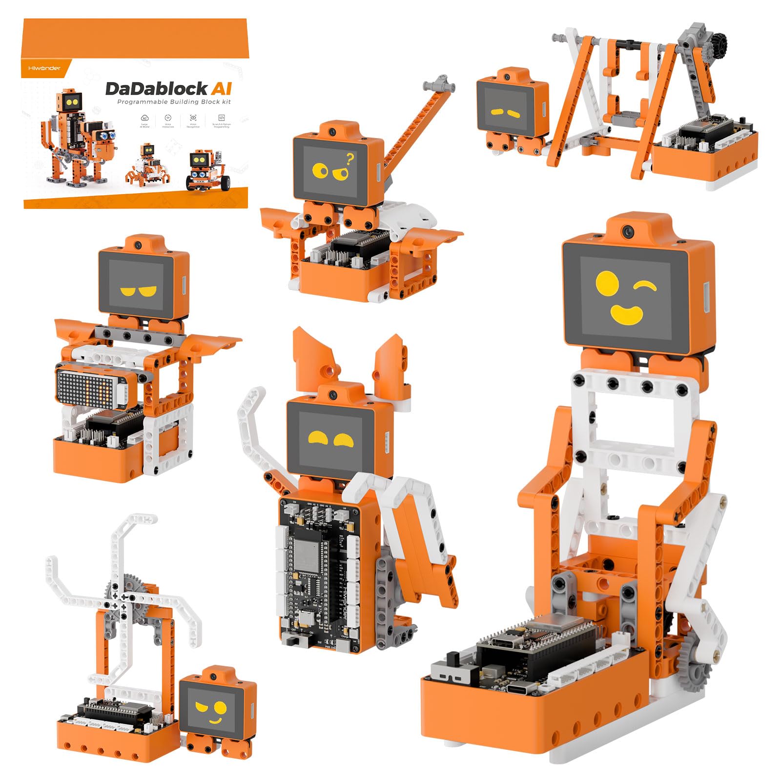 AI Robot Building Kit with Vision & Voice Control