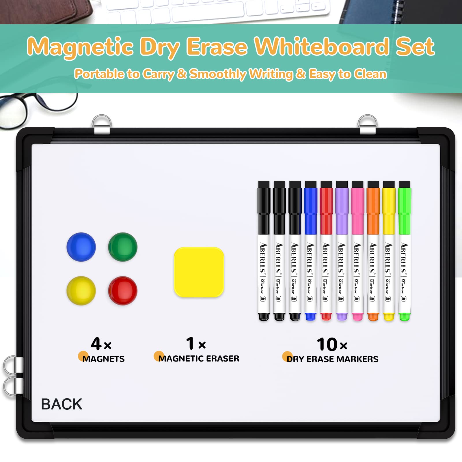 Magnetic Monthly Dry Erase Calendar Whiteboard for Home