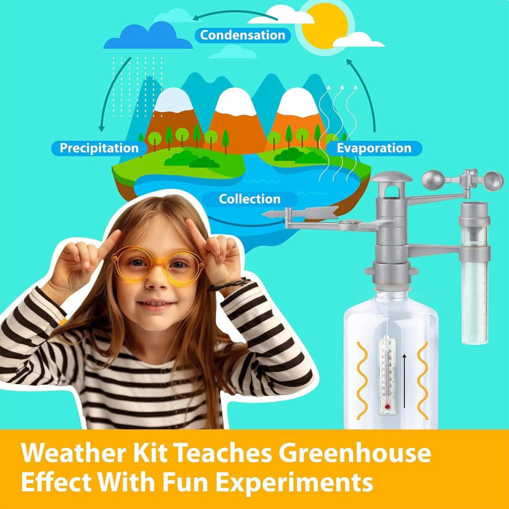 4M Green Science Weather Station - DIY Mini Observatory & STEAM Science Kit