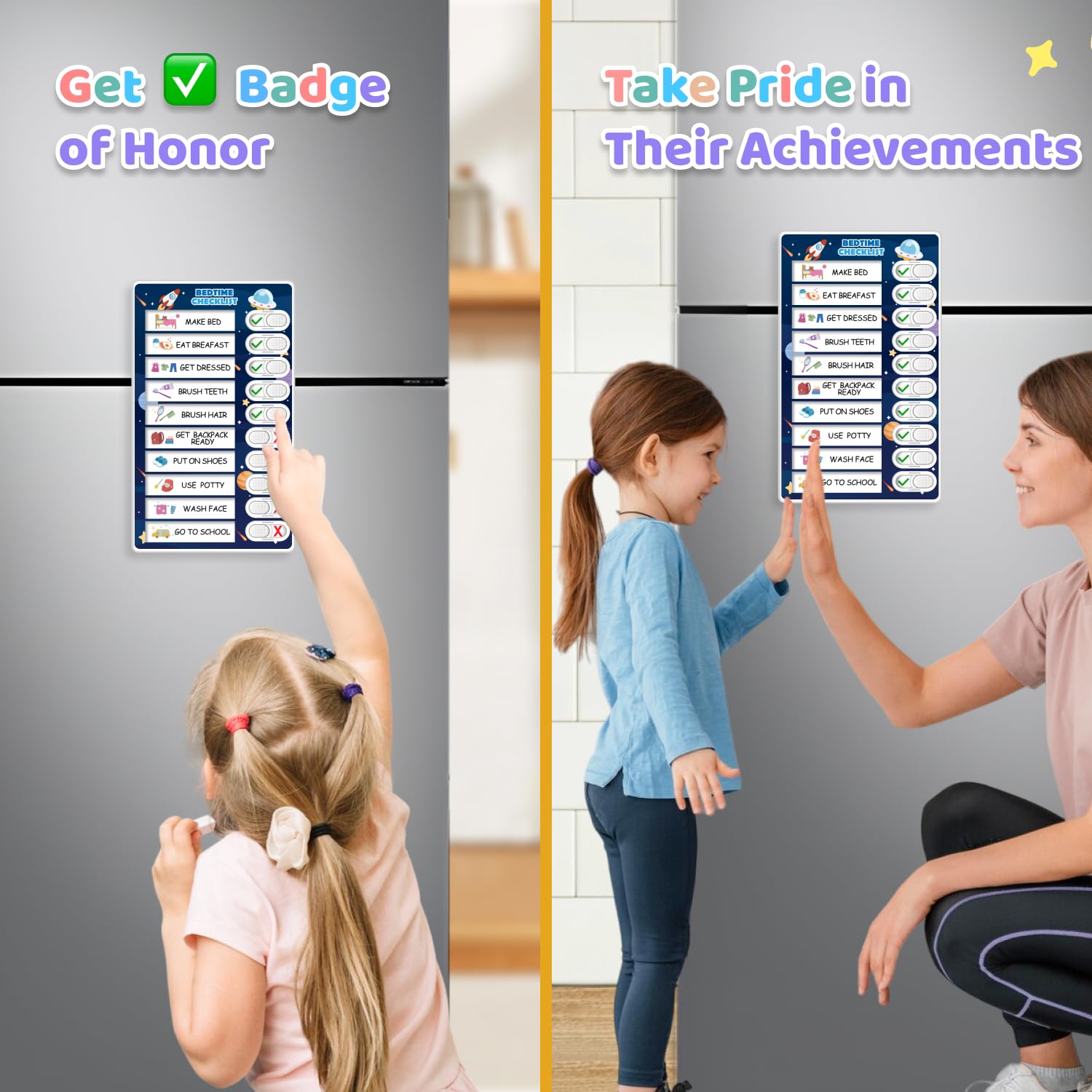 3-in-1 Magnetic Routine & Chore Chart for Kids