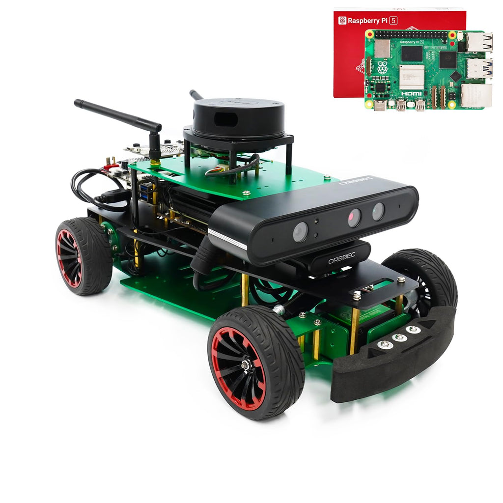 ROS2 AI Ackerman Steering Robot Kit for Raspberry Pi & Jetson