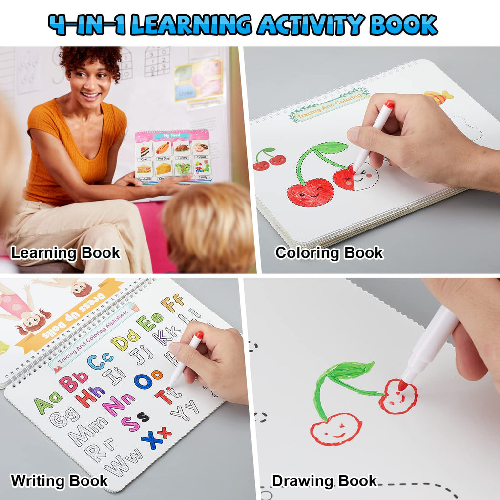Preschool Montessori Busy Book & Activity Binder, 30 Themes