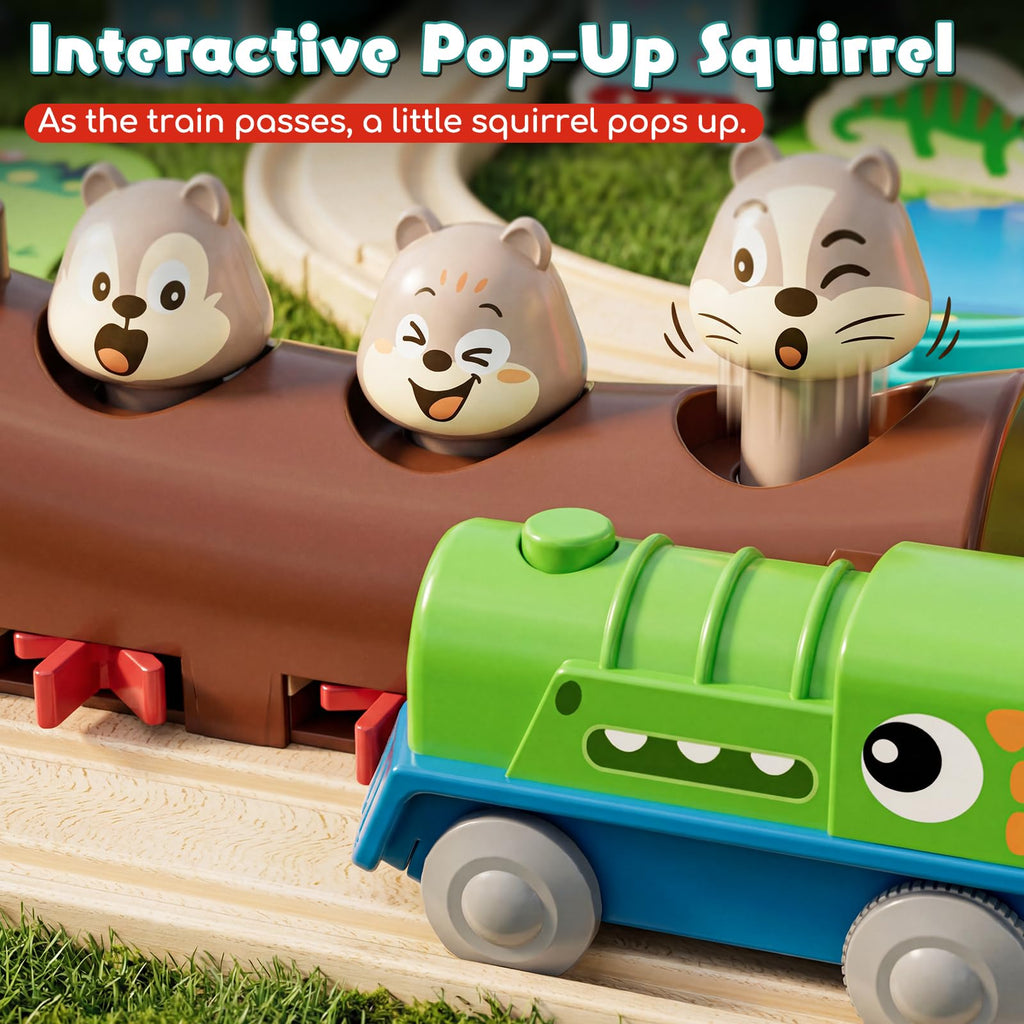 Lehoo Castle Train Set for Toddlers