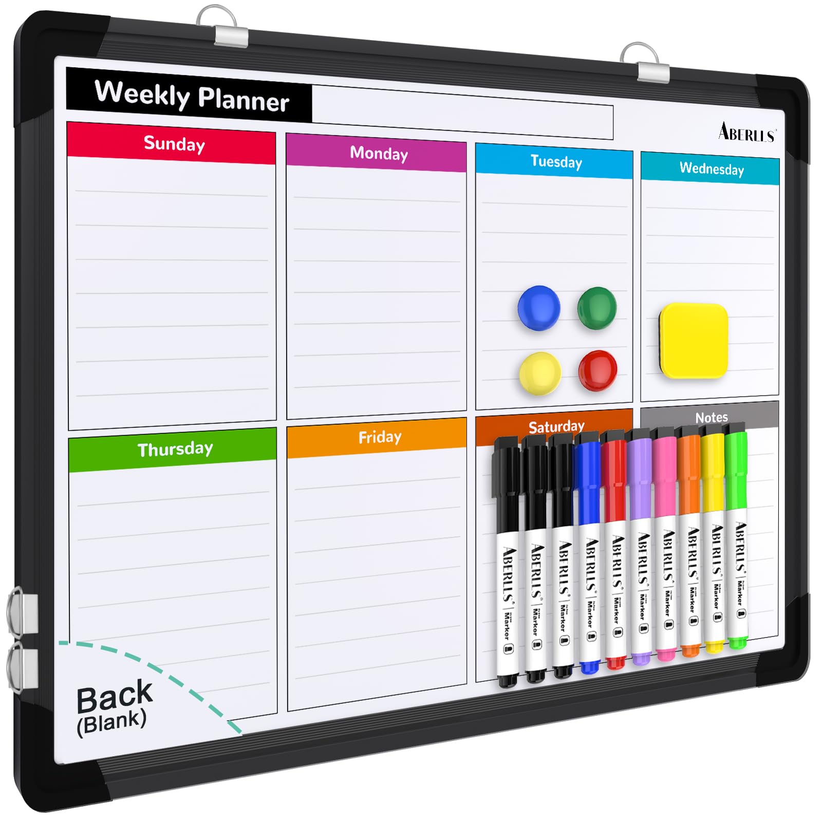 Magnetic Monthly Dry Erase Calendar Whiteboard for Home