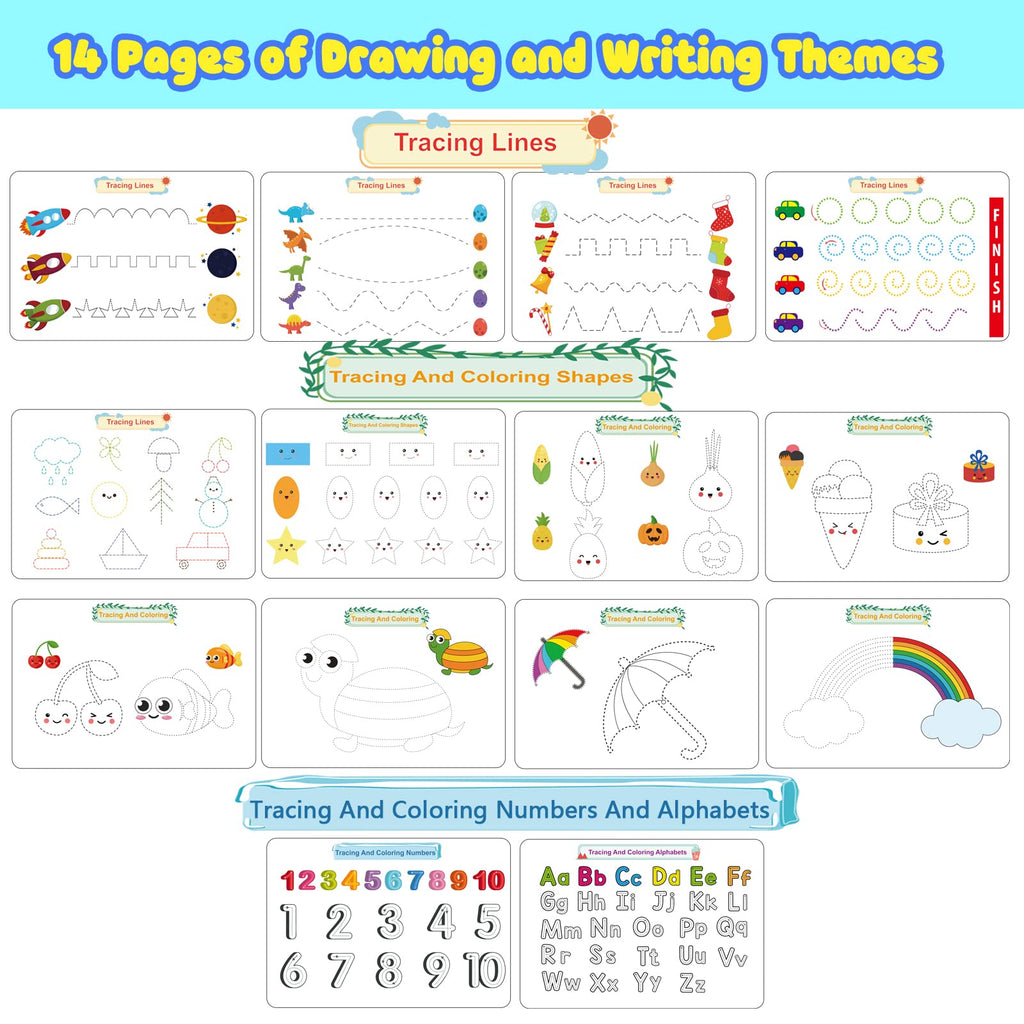 Preschool Montessori Busy Book & Activity Binder, 30 Themes