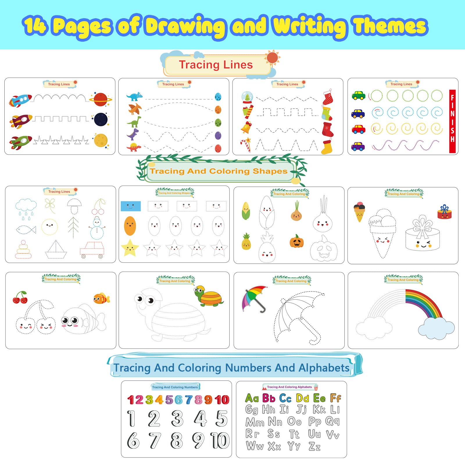 Preschool Montessori Busy Book & Activity Binder, 30 Themes